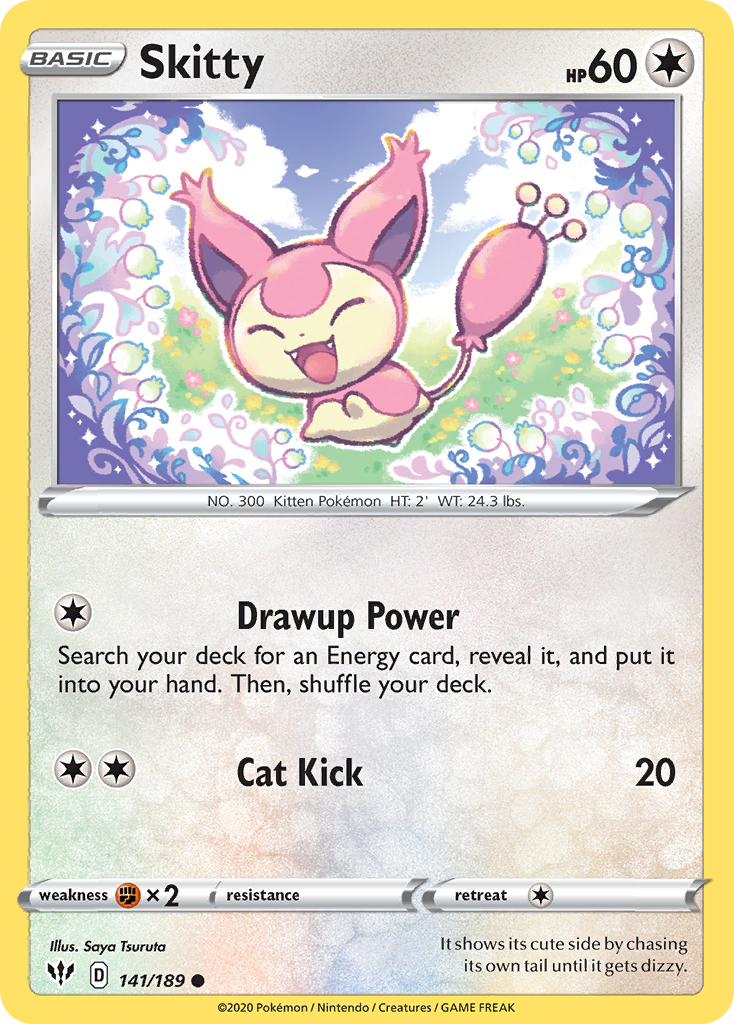 Skitty · Darkness Ablaze (SWSH3) #141