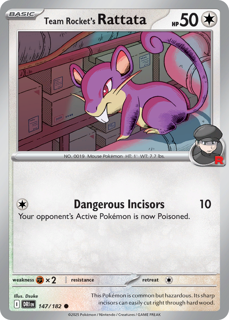 Team Rocket's Rattata · Destined Rivals (SV10) #147