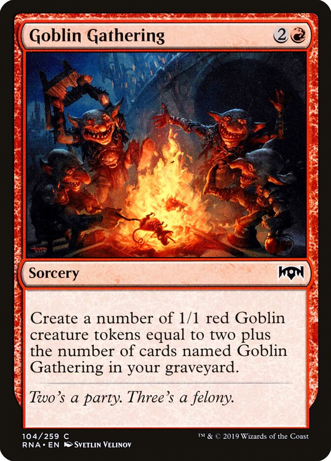 Goblin Gathering · Ravnica Allegiance (RNA) #104