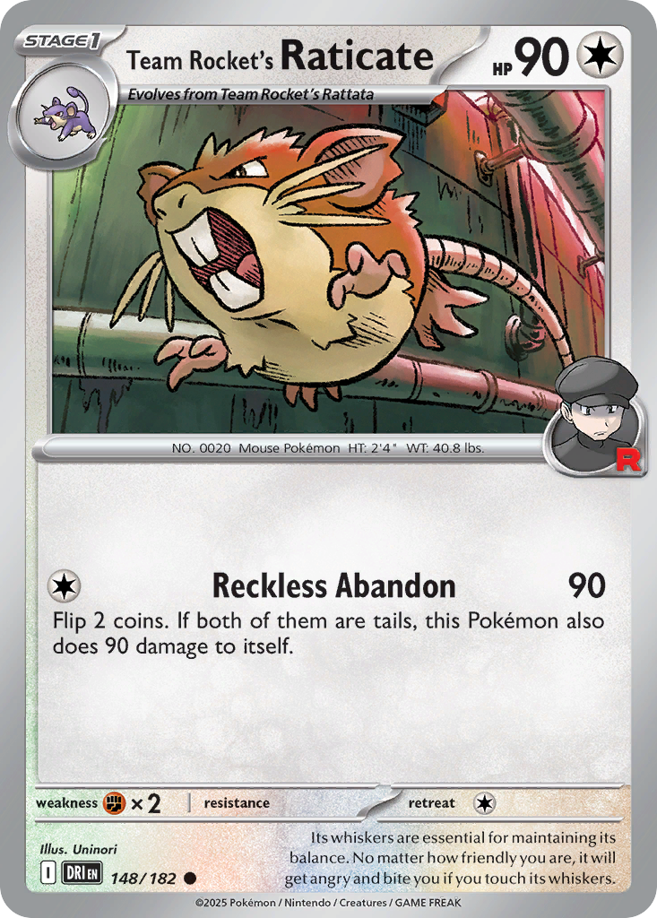 Team Rocket's Raticate · Destined Rivals (SV10) #148