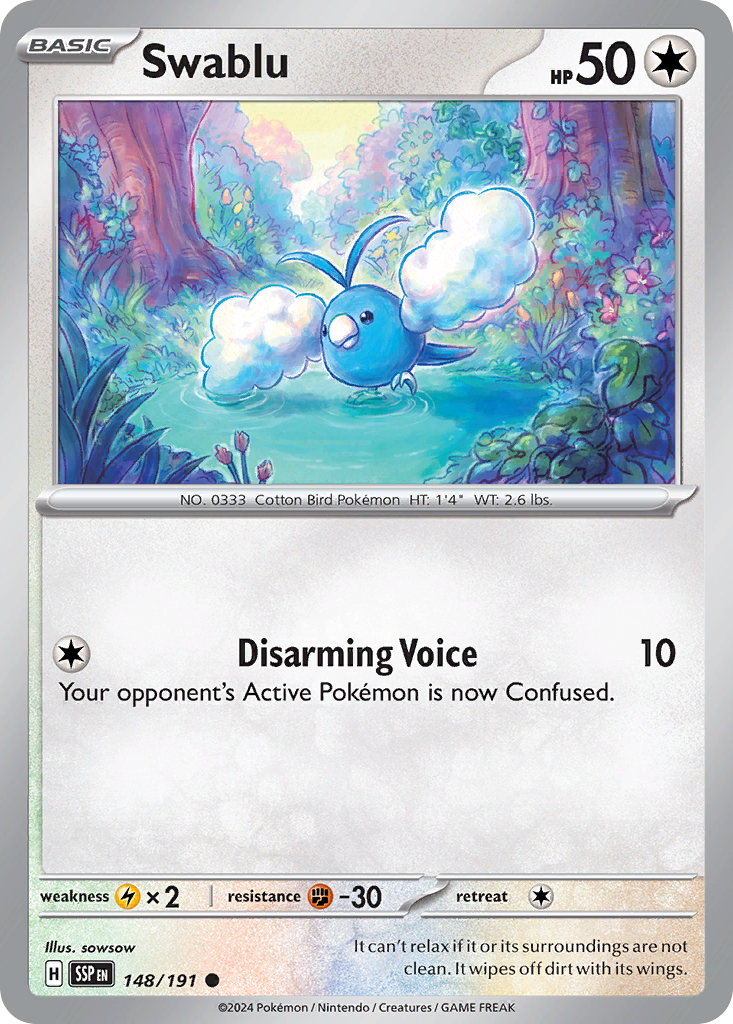 Swablu · Surging Sparks (SV8) #148