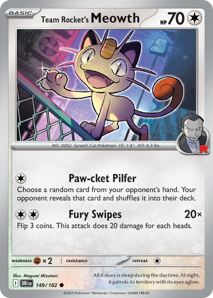 Team Rocket's Meowth · Destined Rivals (SV10) #149