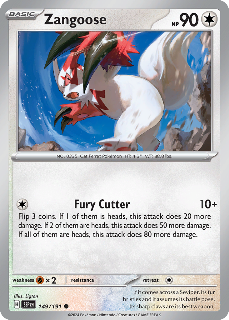 Zangoose · Surging Sparks (SV8) #149