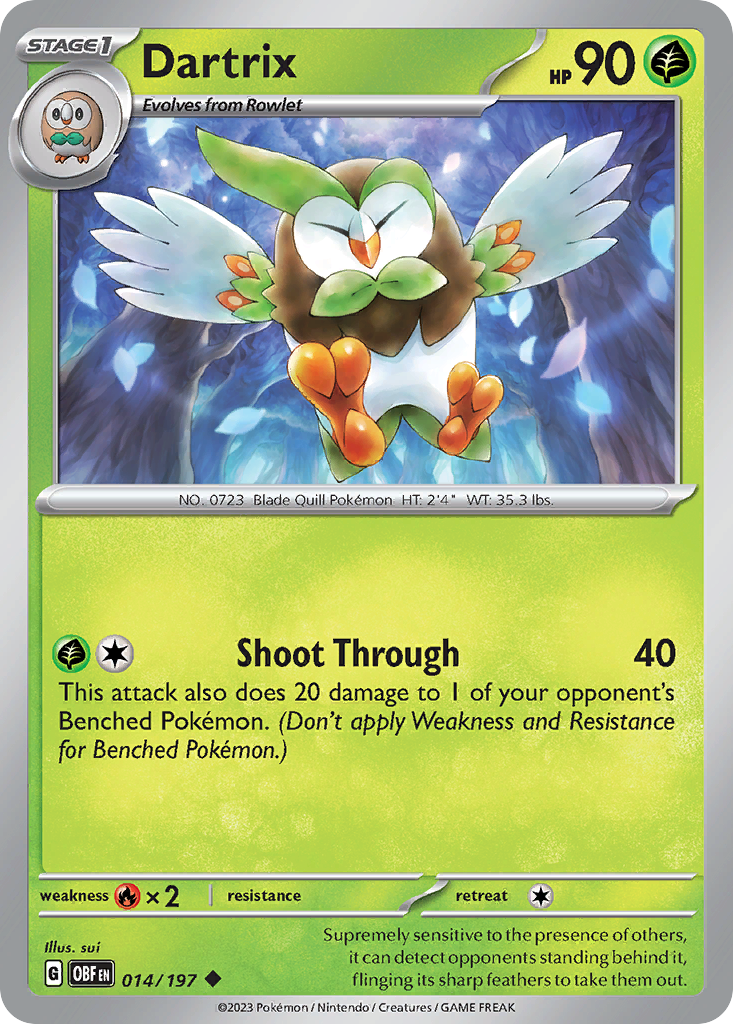 Dartrix · Obsidian Flames (SV3) #14