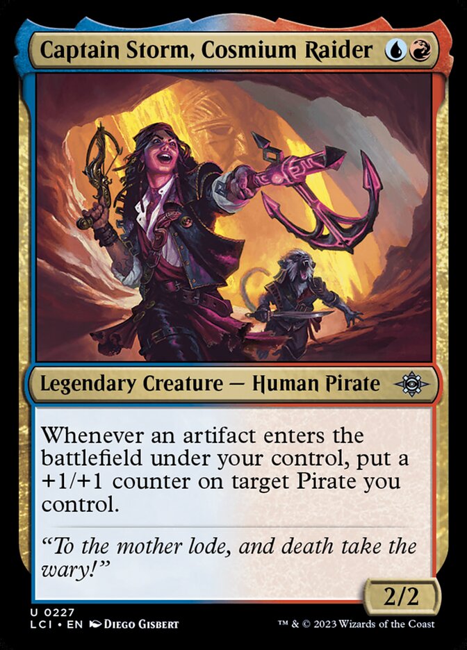 Captain Storm, Cosmium Raider · The Lost Caverns of Ixalan (LCI) #227