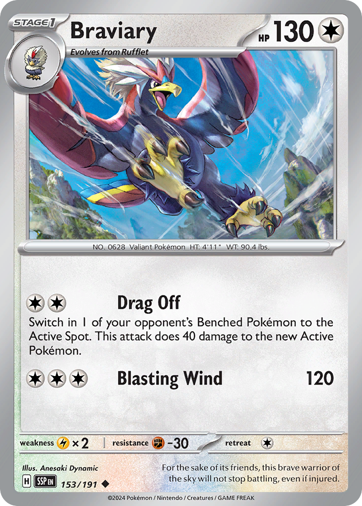 Braviary · Surging Sparks (SV8) #153