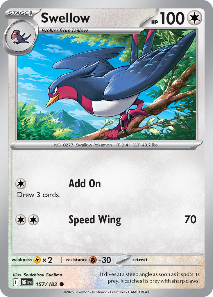Swellow · Destined Rivals (SV10) #157