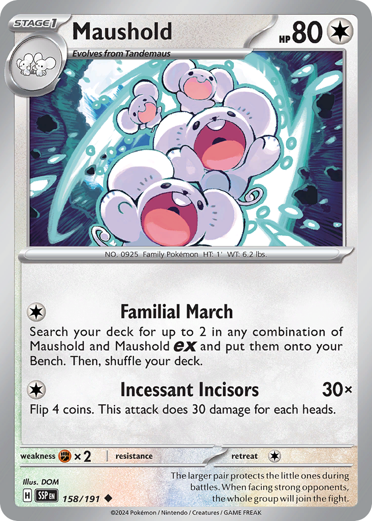 Maushold · Surging Sparks (SV8) #158
