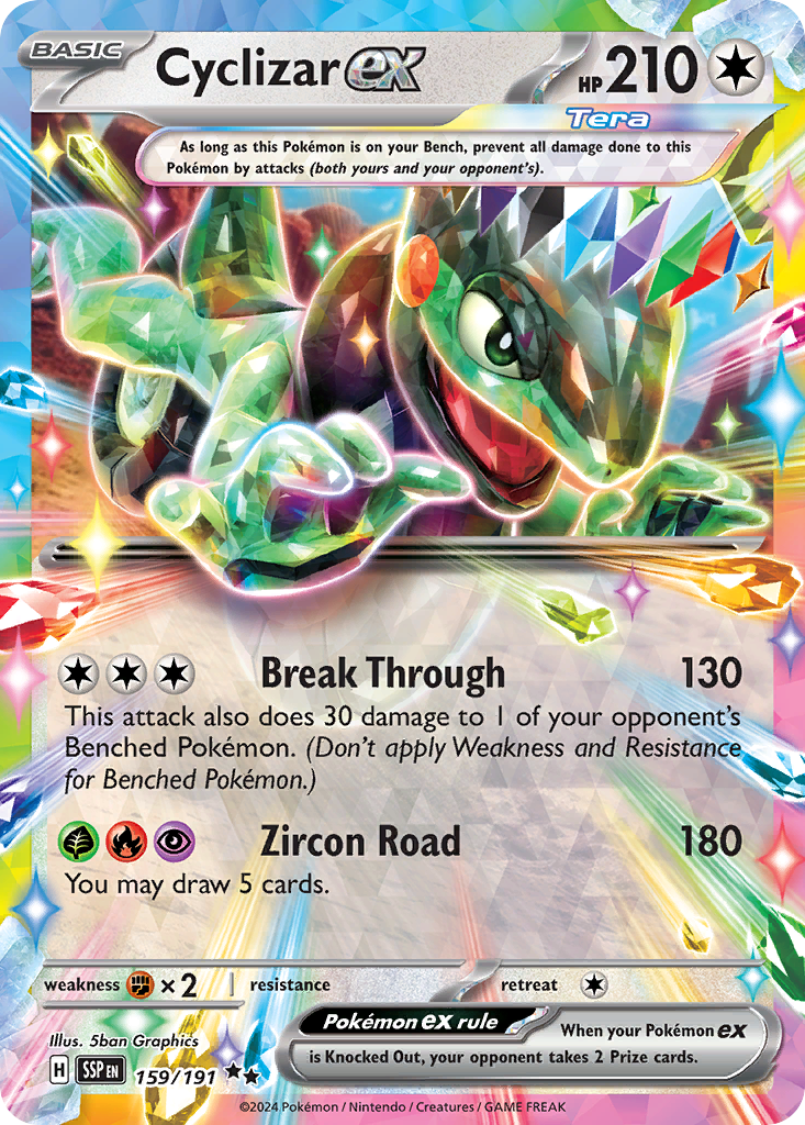 Cyclizar ex · Surging Sparks (SV8) #159