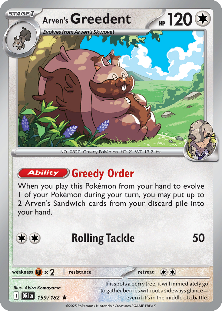Arven's Greedent · Destined Rivals (SV10) #159