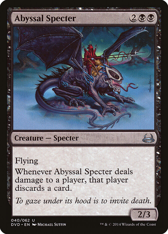 Abyssal Specter · Duel Decks Anthology: Divine vs. Demonic (DVD) #40