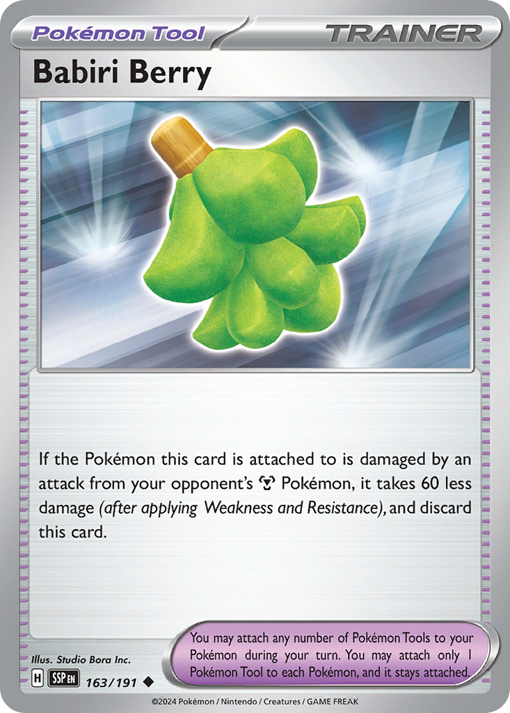 Babiri Berry · Surging Sparks (SV8) #163