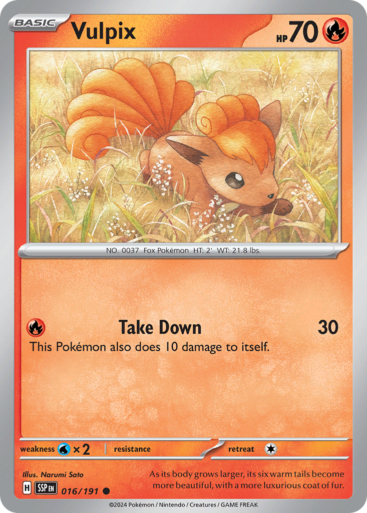 Vulpix · Surging Sparks (SV8) #16
