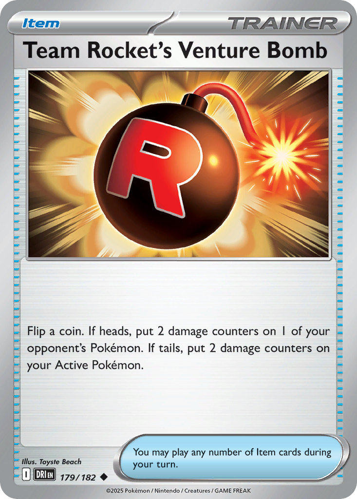 Team Rocket's Venture Bomb · Destined Rivals (SV10) #179