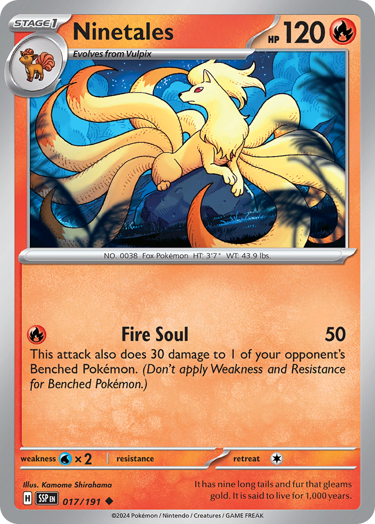 Ninetales · Surging Sparks (SV8) #17