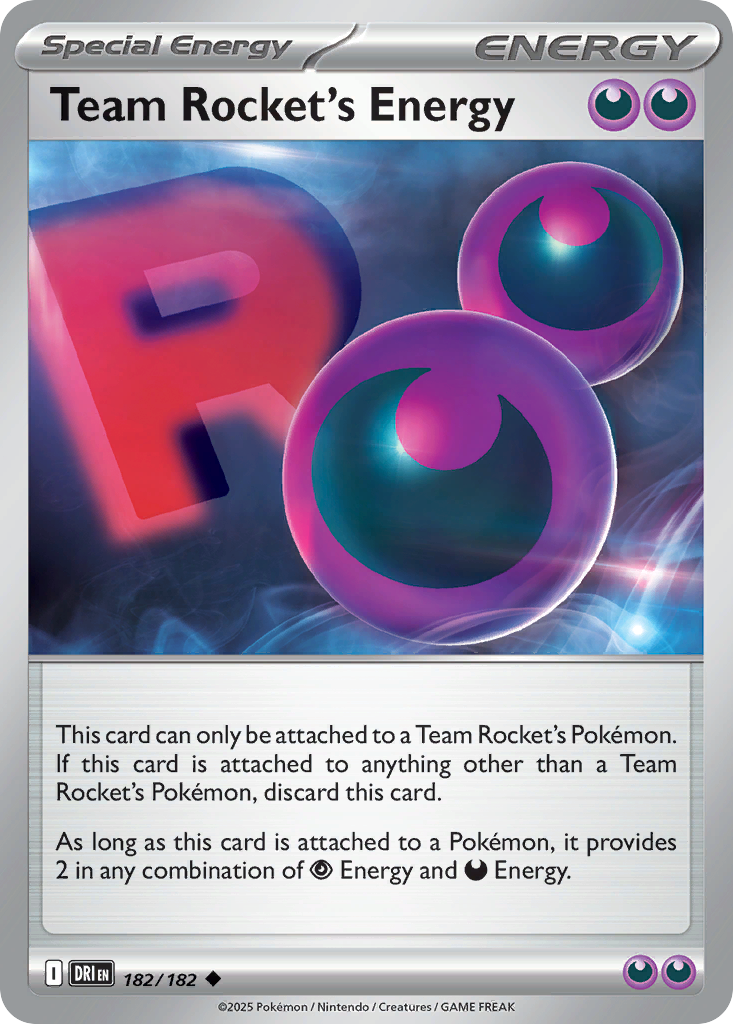 Team Rocket's Energy · Destined Rivals (SV10) #182