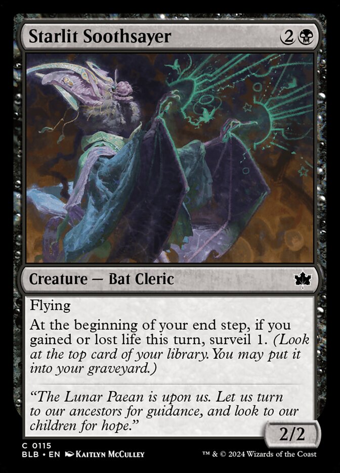Starlit Soothsayer · Bloomburrow (BLB) #115