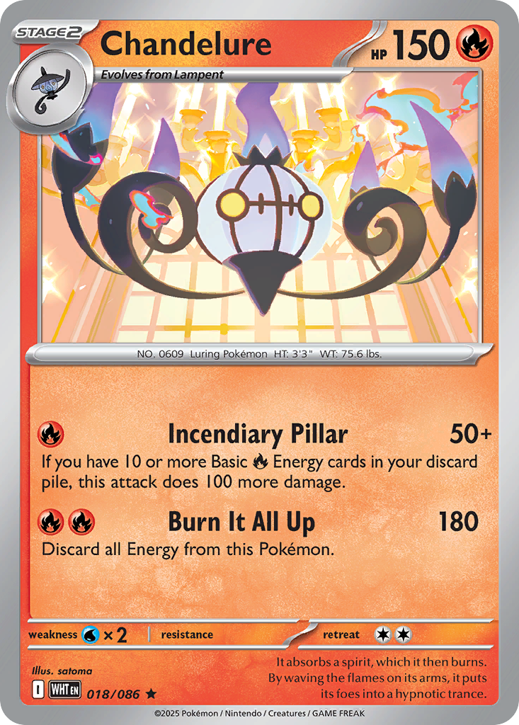 Chandelure · White Flare (RSV10PT5) #18