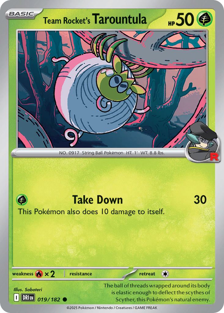 Team Rocket's Tarountula · Destined Rivals (SV10) #19