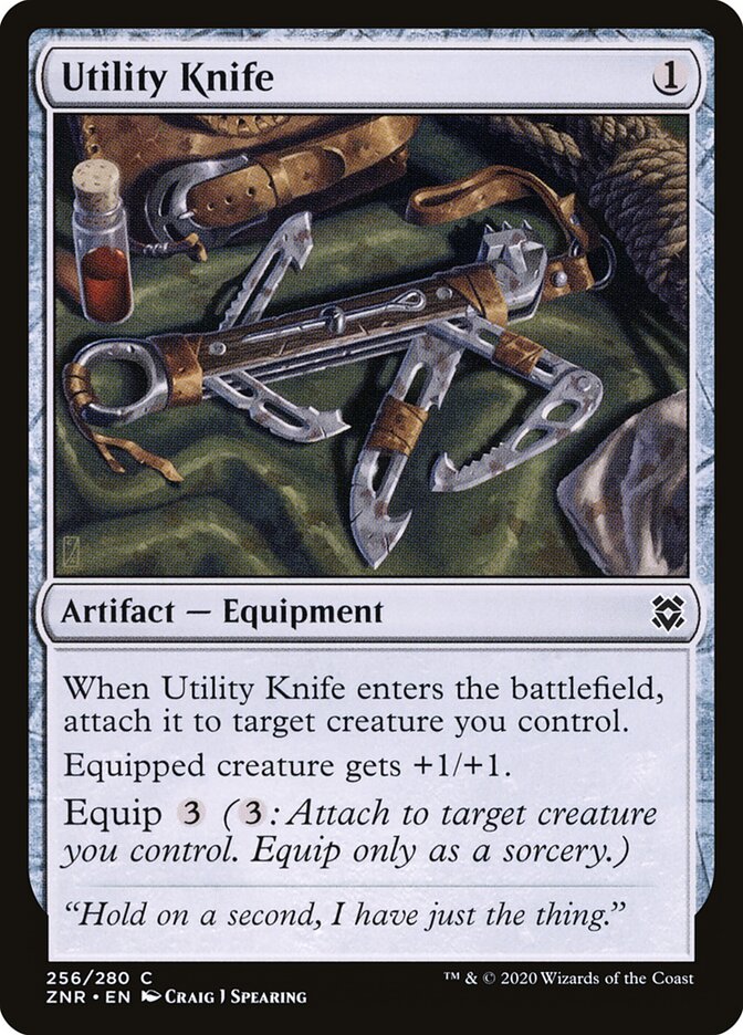 Utility Knife · Zendikar Rising (ZNR) #256
