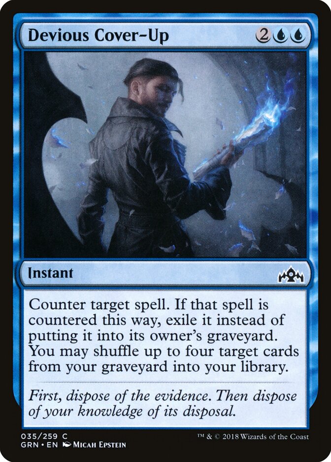 Devious Cover-Up · Guilds of Ravnica (GRN) #35