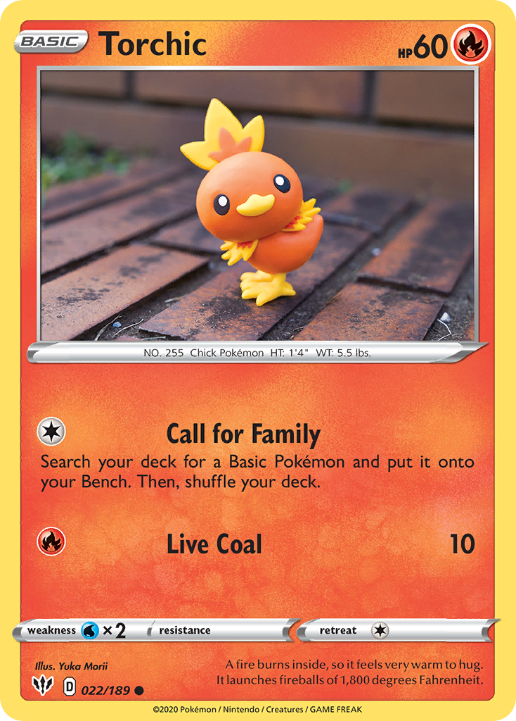 Torchic · Darkness Ablaze (SWSH3) #22