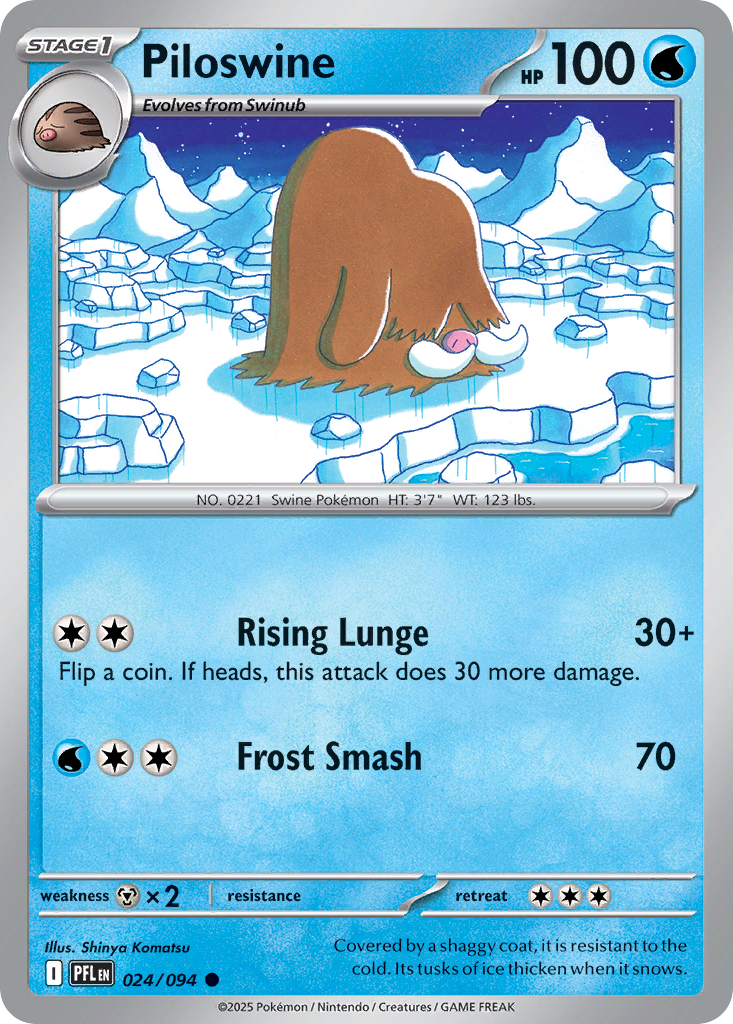 Piloswine · Phantasmal Flames (ME2) #24