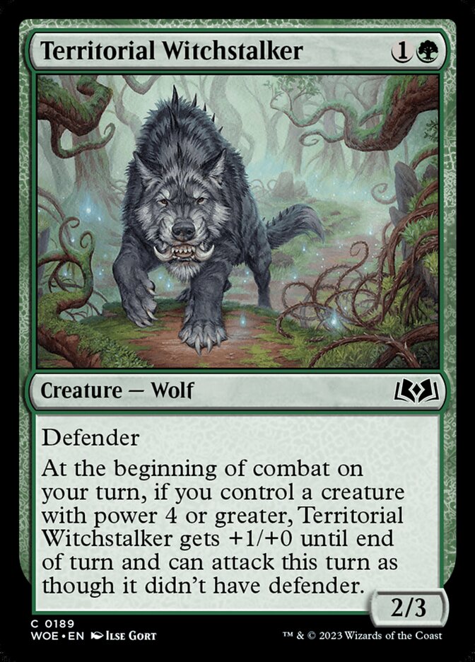 Territorial Witchstalker · Wilds of Eldraine (WOE) #189