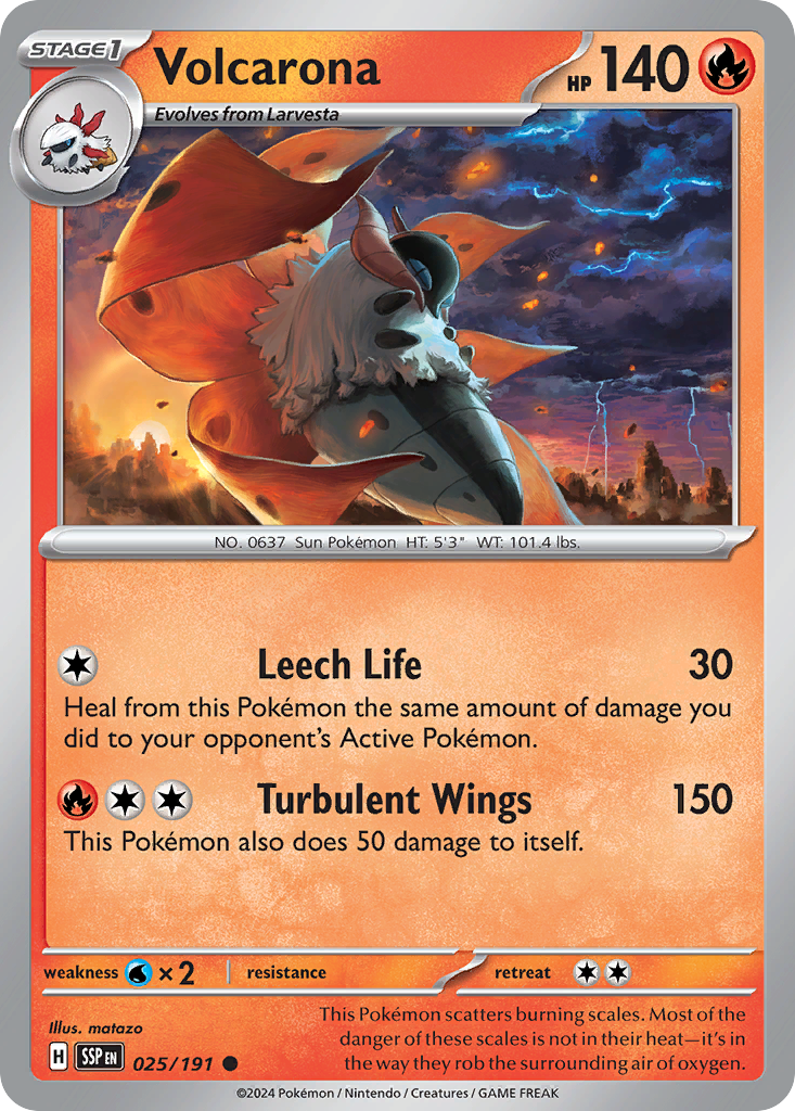 Volcarona · Surging Sparks (SV8) #25