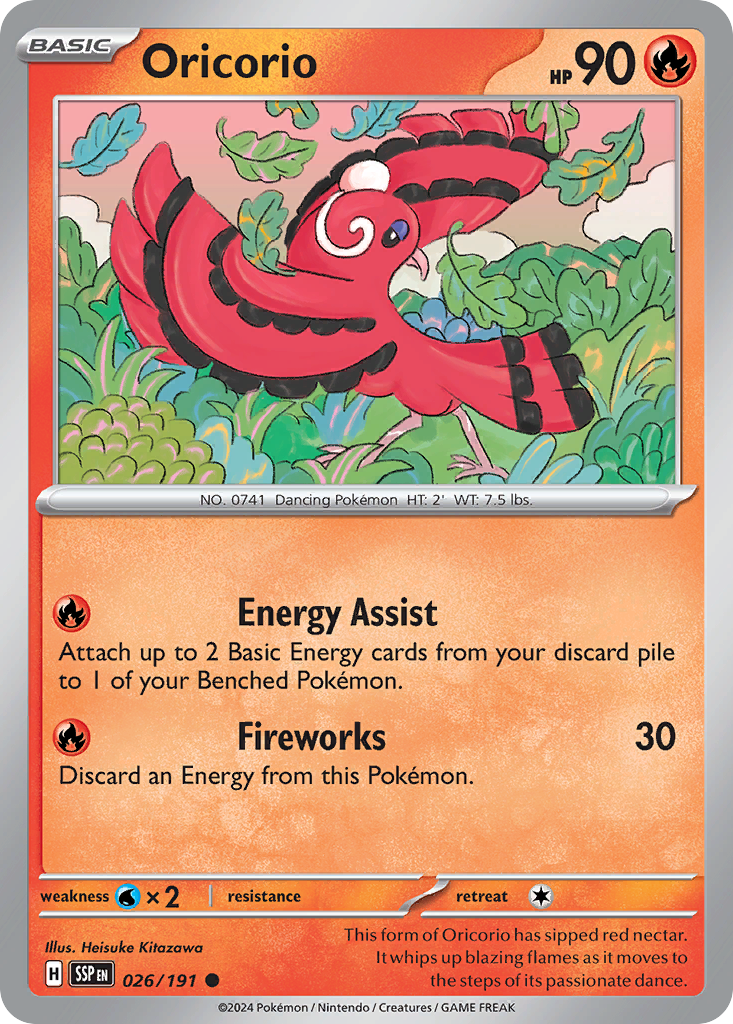 Oricorio · Surging Sparks (SV8) #26
