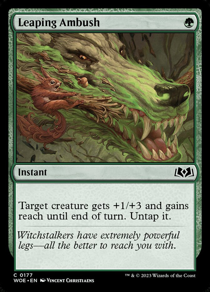 Leaping Ambush · Wilds of Eldraine (WOE) #177