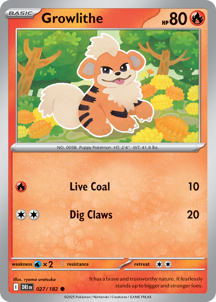 Growlithe · Destined Rivals (SV10) #27