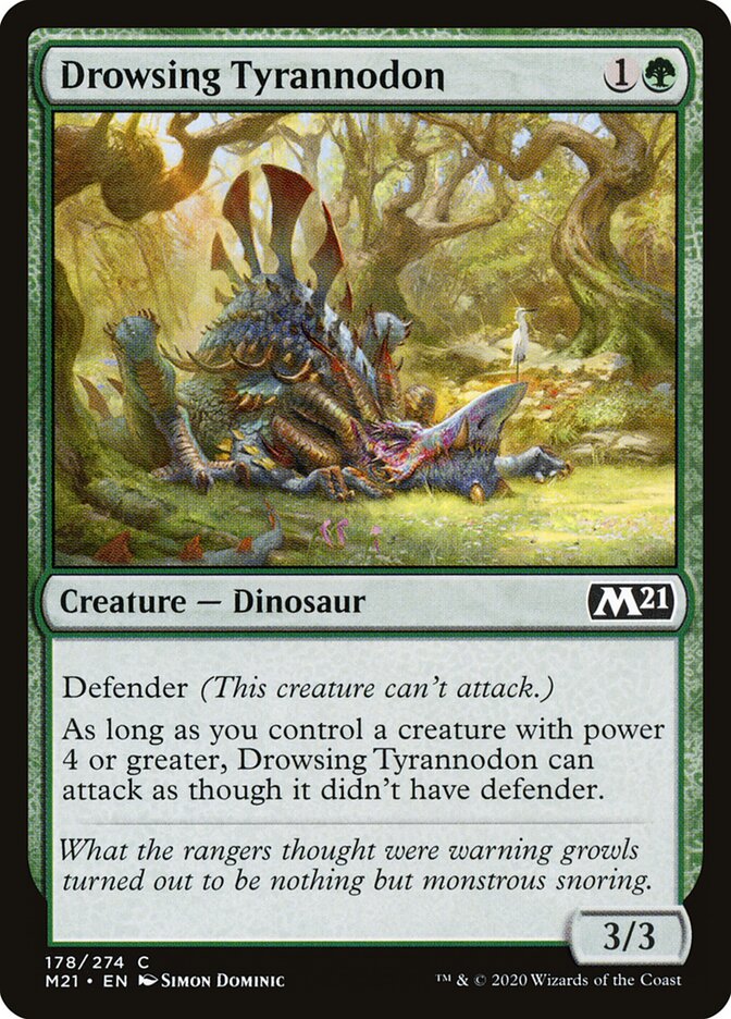 Drowsing Tyrannodon · Core Set 2021 (M21) #178