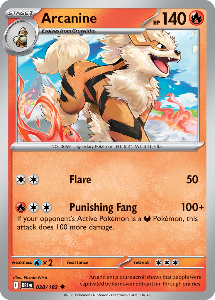 Arcanine · Destined Rivals (SV10) #28