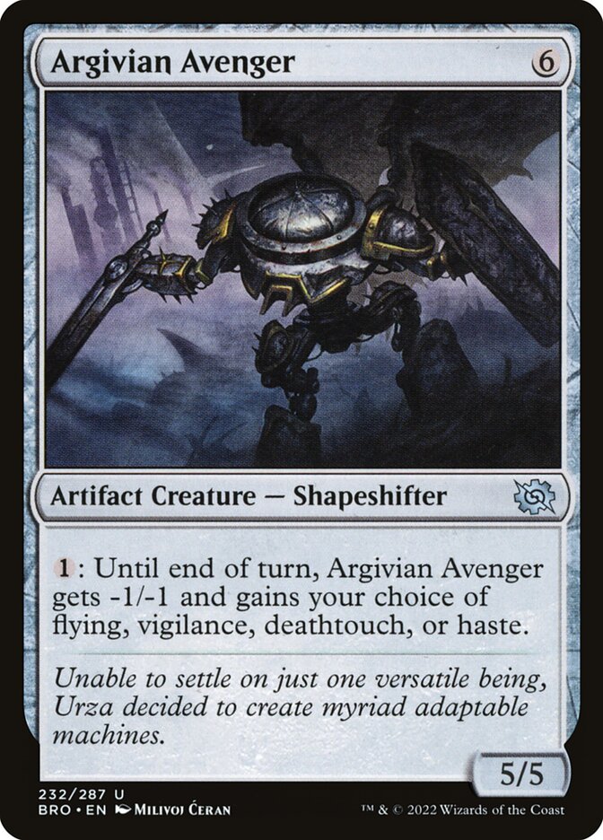 Argivian Avenger · The Brothers' War (BRO) #232