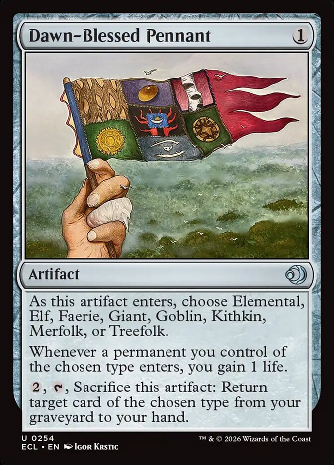 Dawn-Blessed Pennant · Lorwyn Eclipsed (ECL) #254