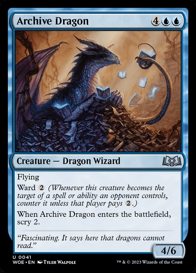 Archive Dragon · Wilds of Eldraine (WOE) #41