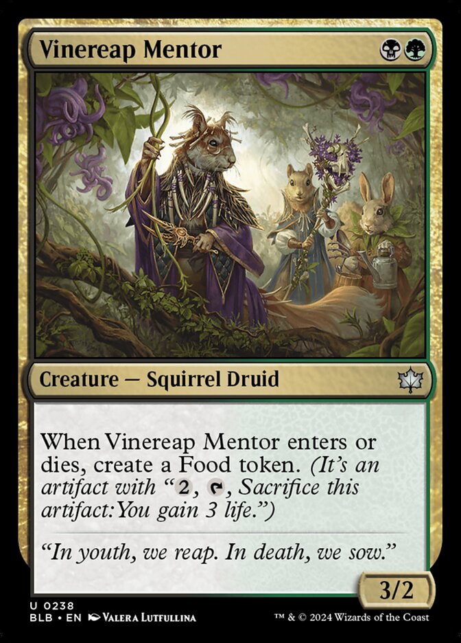 Vinereap Mentor · Bloomburrow (BLB) #238