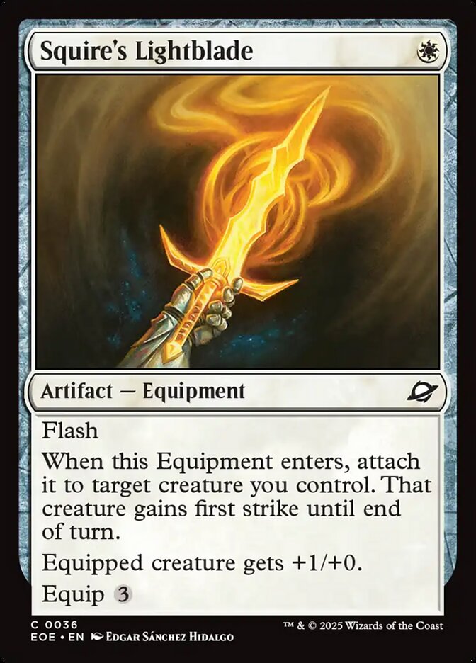 Squire's Lightblade · Edge of Eternities (EOE) #36