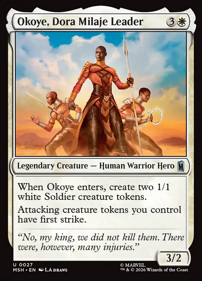 Okoye, Dora Milaje Leader · Marvel Super Heroes (MSH) #27