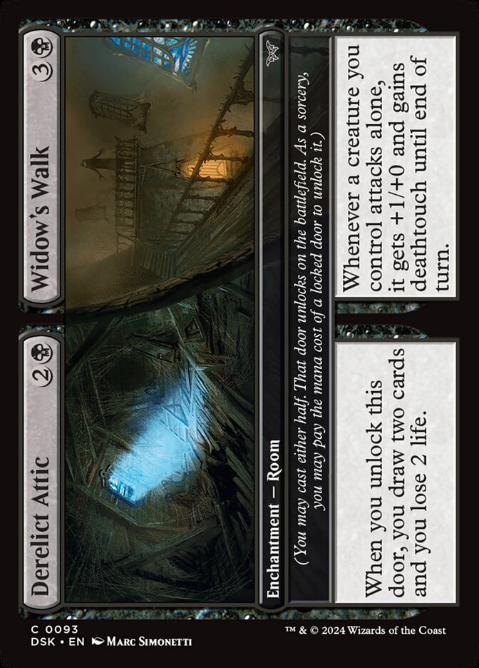 Derelict Attic // Widow's Walk · Duskmourn: House of Horror (DSK) #93