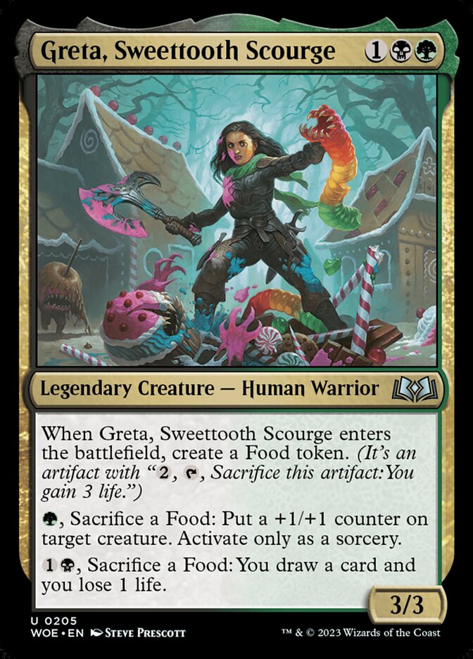 Greta, Sweettooth Scourge · Wilds of Eldraine (WOE) #205