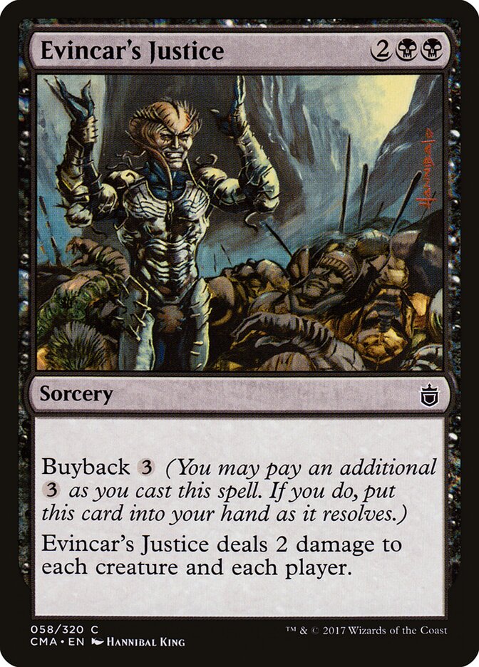 Evincar's Justice · Commander Anthology (CMA) #58