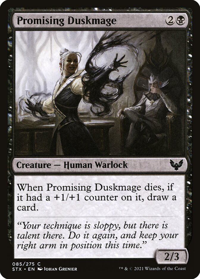 Promising Duskmage · Strixhaven: School of Mages (STX) #85