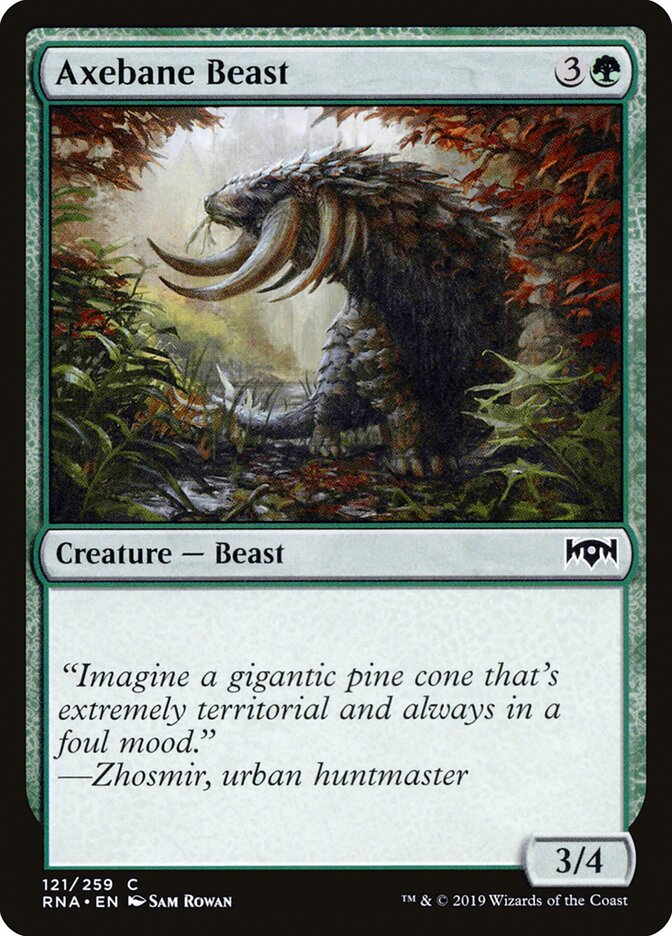 Axebane Beast · Ravnica Allegiance (RNA) #121