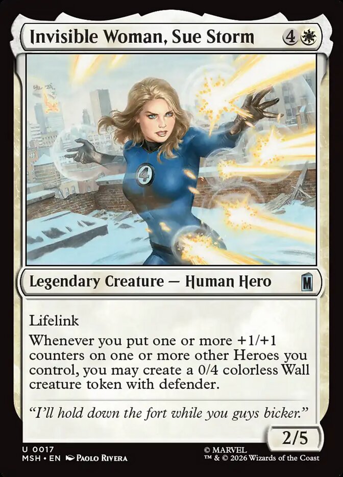 Invisible Woman, Sue Storm · Marvel Super Heroes (MSH) #17