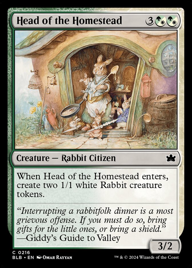 Head of the Homestead · Bloomburrow (BLB) #216
