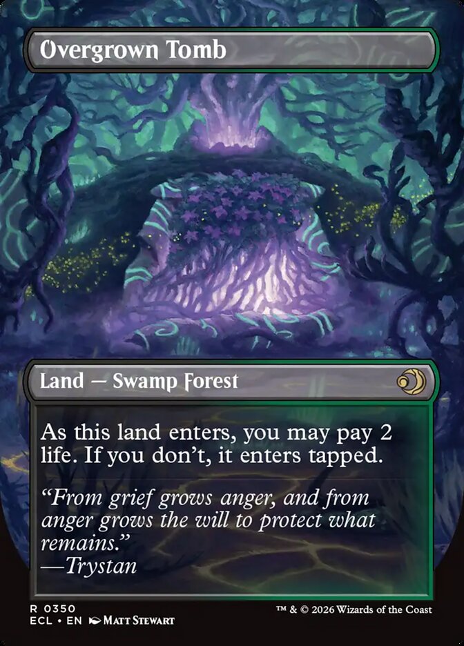 Overgrown Tomb · Lorwyn Eclipsed (ECL) #350 · borderless