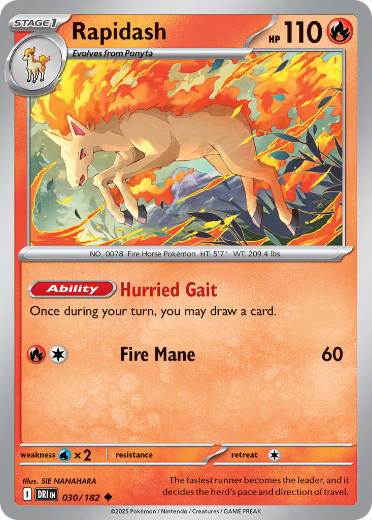 Rapidash · Destined Rivals (SV10) #30