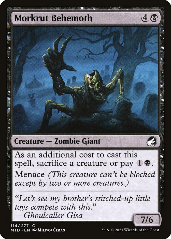 Morkrut Behemoth · Innistrad: Midnight Hunt (MID) #114